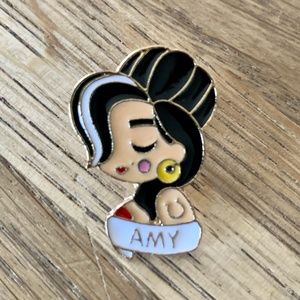 Amy Winehouse Iconic Look Enamel Pin NEW